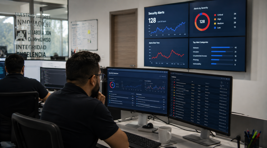 Seguridad informática empresarial para proteger datos y sistemas