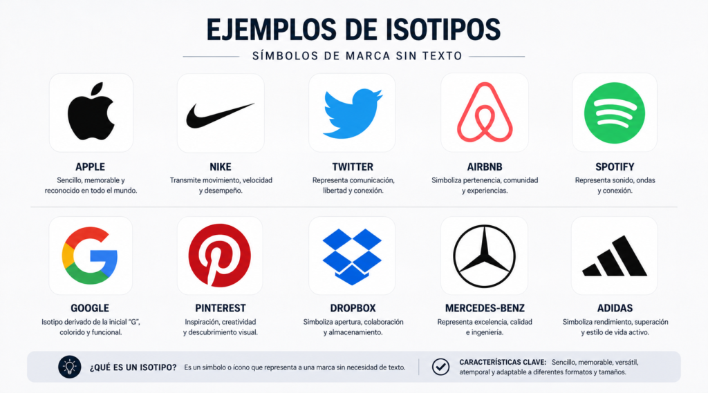 Isotipo: qué es, tipos y ejemplos