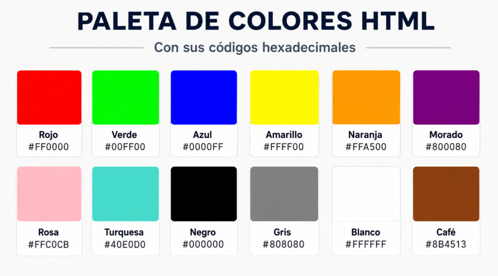 Paleta de Colores HTML: Qué Es y Cómo Crear Una