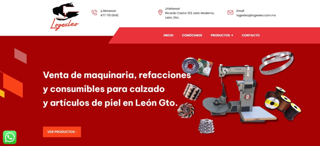 Logex Leo, sitio web corporativo de servicios