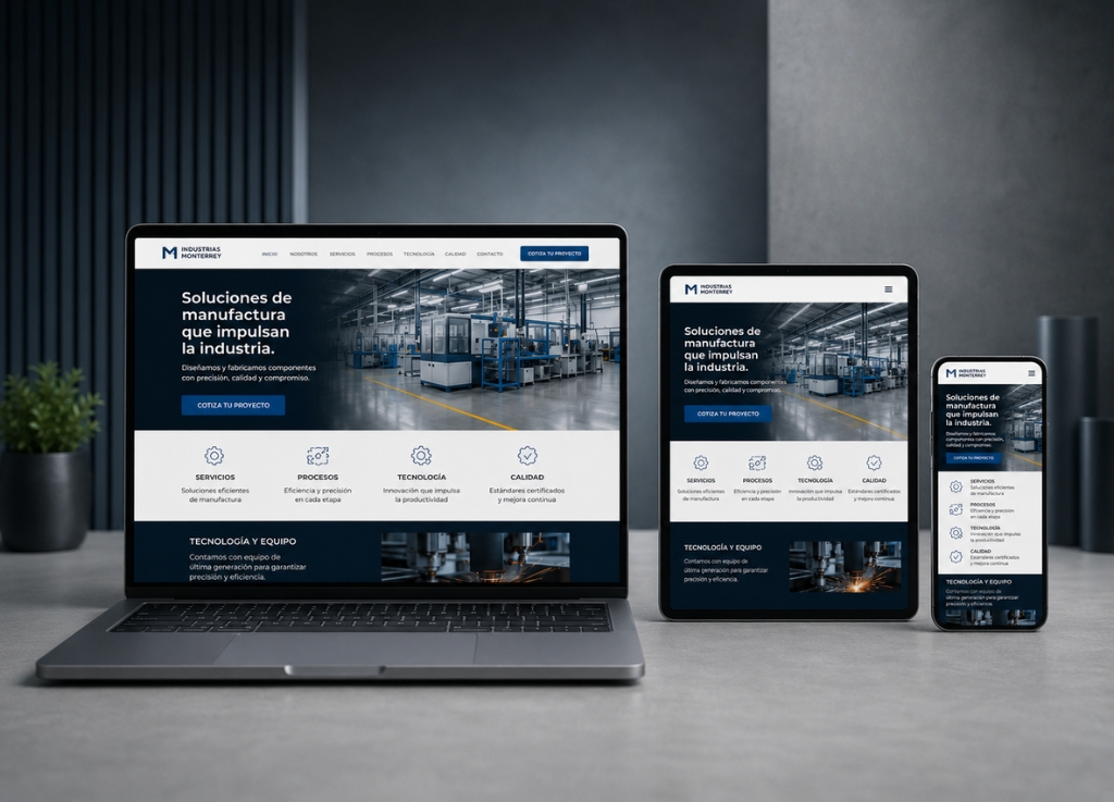 Desarrollo de páginas web a la medida para empresas de Monterrey, N.L.