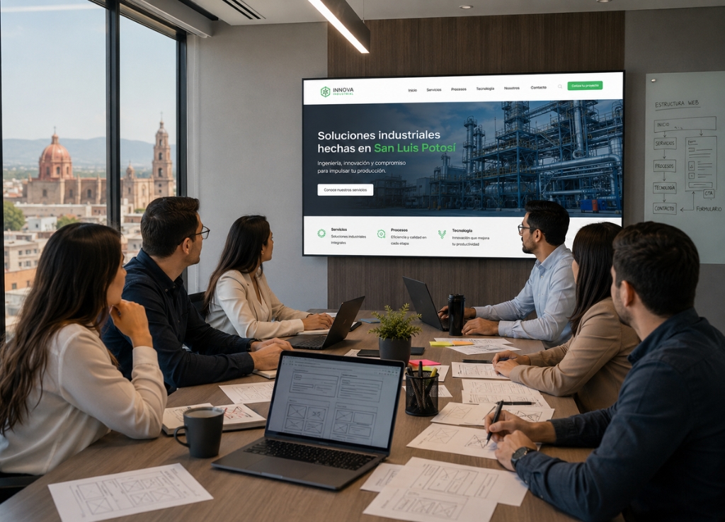 Diseño de páginas web en San Luis Potosí para empresas que necesitan vender