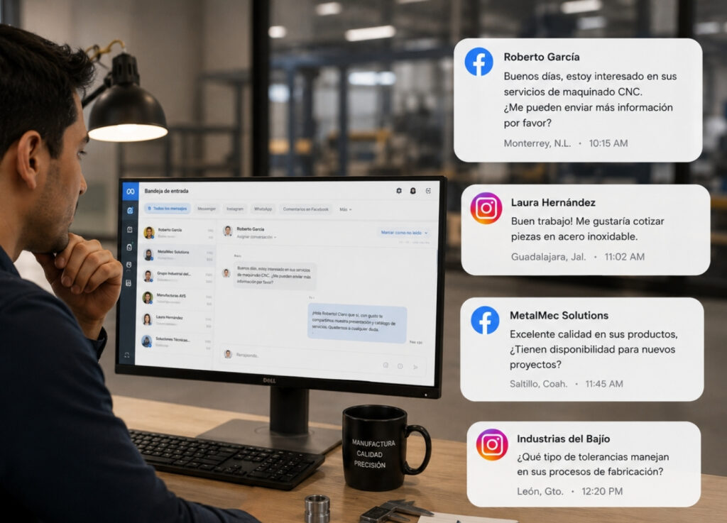 Persona revisando en el celular las reacciones de una publicación