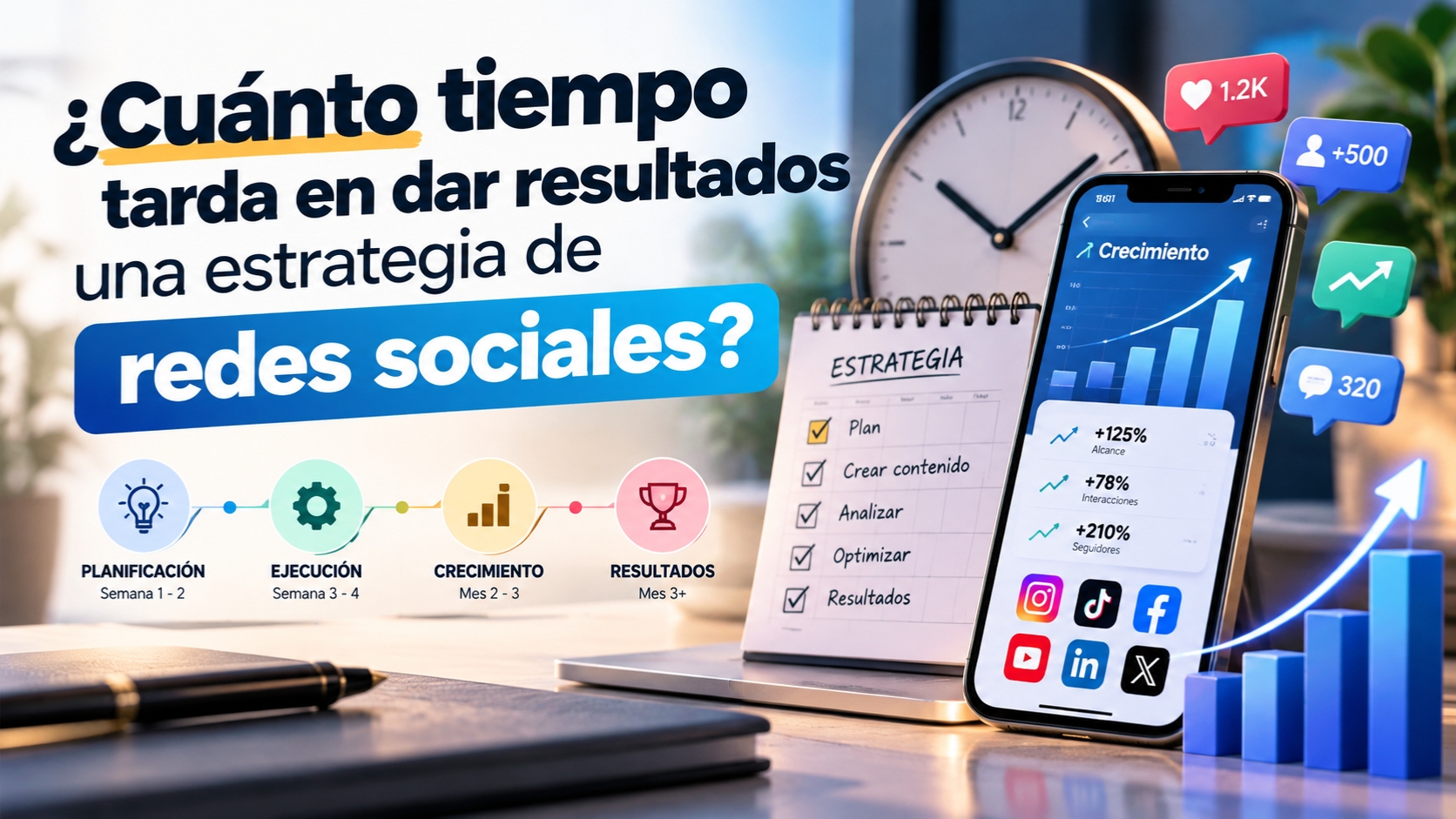 ¿Cuánto tiempo tardan en dar resultados las redes sociales?